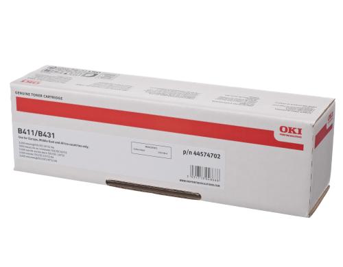 OKI Toner 44574702, schwarz,zu B411/B431 3000 Seiten bei 5% Deckung