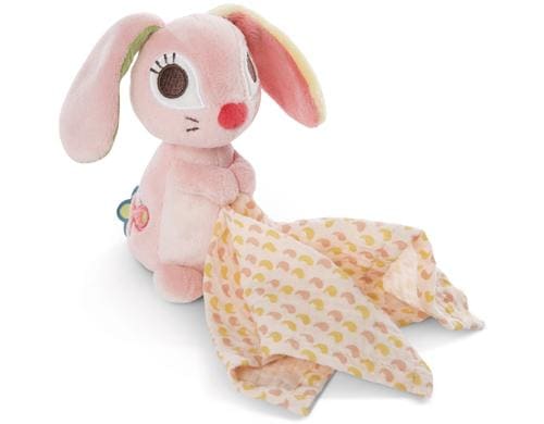 Nici Schmusetier Hase Hopsali 3D 13cm mit Mulltuch