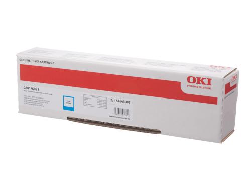 Oki Toner 44643003 zu Oki C801/821 cyan, 7'300 Seiten