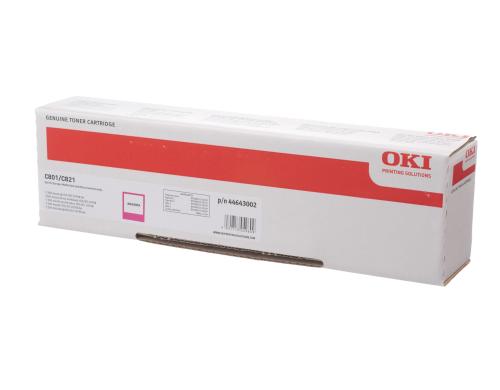 Oki Toner 44643002 zu Oki C801/821 magenta, 7'300 Seiten