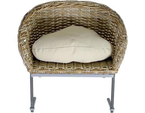 greemotionPET Katzenkorb Rattan-Optik beige ca. 50 x 30 x 30 cm