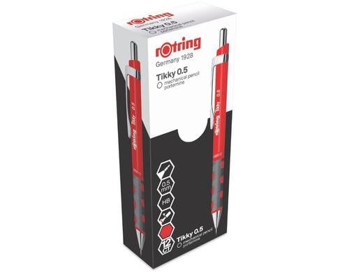 Rotring Druckbleistift Tikky II 0,5 mm, rot