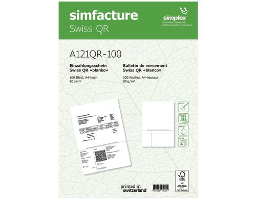 Simplex Simfacture Swiss QR FSC, 500 Stk 90 g/m, 500 Blatt