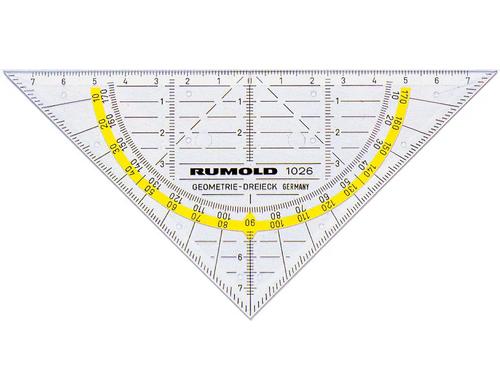 Rumold Geo-Dreieck Duo 16 cm, Skala 2 x 7 cm, ohne Griff