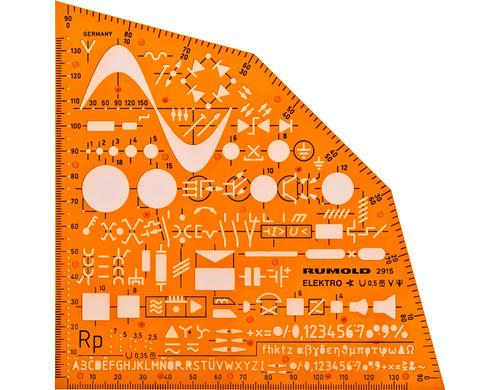 Rumold Elektrowinkel-Ausbildungsschablone mit Symbolen