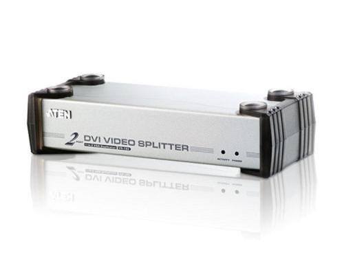 Aten 2Port DVI Splitter: VS162 Aktiv verstrkt, DVI-I, untersttzt DVI,VGA