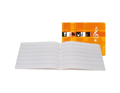 Clairefontaine Musikheft assortiert 10 Stk 17 x 22 cm, 5 mm, kariert, 28 Blatt