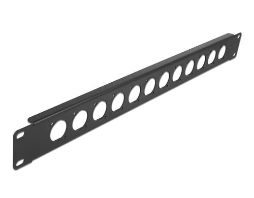 Delock 19 D-Typ, Patchpanel, 12 Port schwarz