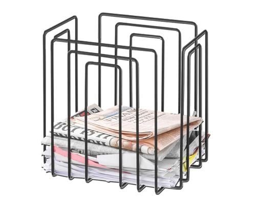 TMP Zeitungsstnder bis A4, Schwarz Masse:37x27x37 cm (BxTxH)