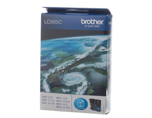 Tinte Brother LC-985C zu DCP-J315W Tinten Patrone cyan