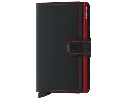 SECRID Miniwallet Matte black red