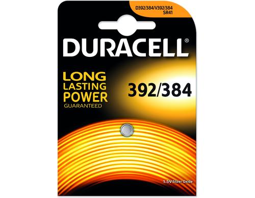 Duracell Silberoxid 392 / 384,  1 Stk 1.5 Volt, 1 Stck