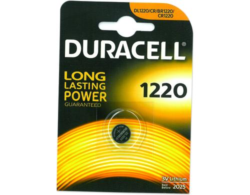 Duracell Lithium CR1220, 1 Pk 3 Volt, 1 Stck