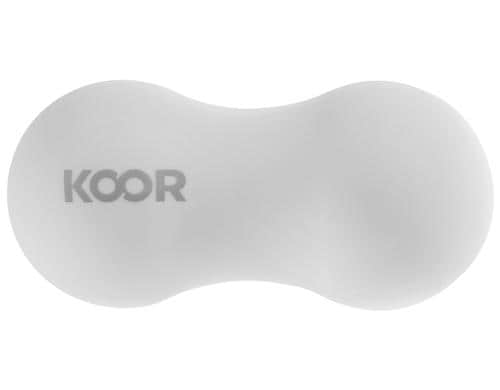 KOOR Massageball weiss 65x137mm, 400g, weiss