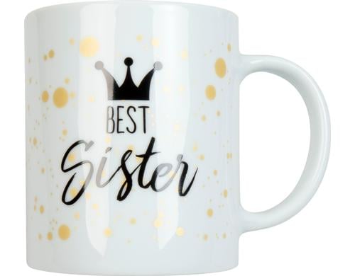 Knitz Tasse Best Sister Fassungsvermgen 300ml