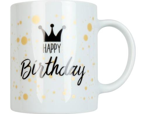 Knitz Tasse Happy Birthday Fassungsvermgen 300ml