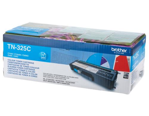 High Yield Toner cyan TN325C  zu Brother HL-4140CN/4150CDN/4570CDW/4570CDWT, 3500 S.