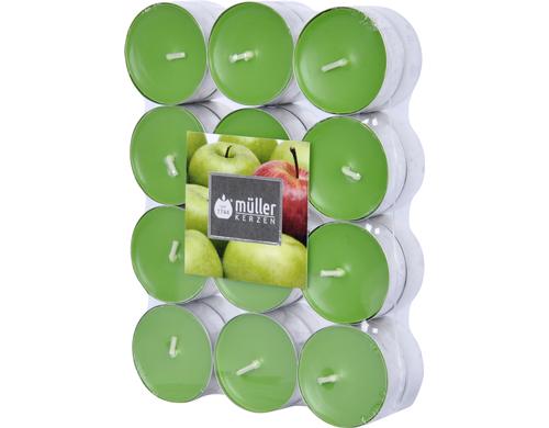 Mller Teelichter Duft Juicy Apple grn 1.5x3.9 cm, in Aluhlse