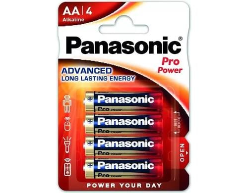 Panasonic Pro Power AA-Alkali, 1.5 V 1,5 Volt, 4 Stck