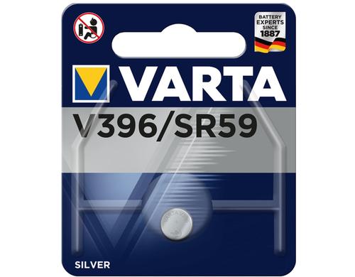 Varta  Knopfzellen, Uhrenbatterie 1,55 Volt, 1 Stck, V396/SR59