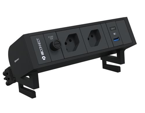 IBConnect SUPRA 2xT13, USB A+C schwarz