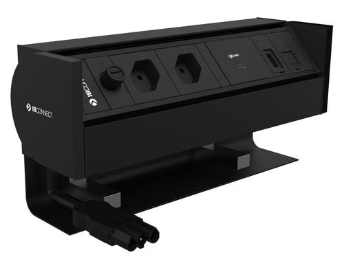 IBConnect PRISMA 2xT13, USB C-60, 1xCat6, HDMI schwarz