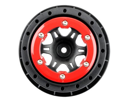 Proline Sixer 2.2/3.0 Red/Black R Wh eels (2): SLH