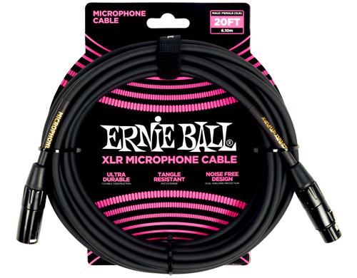 Ernie Ball 6388 Mikrofonkabel XLR/XLR, schwarz, 6.09 m