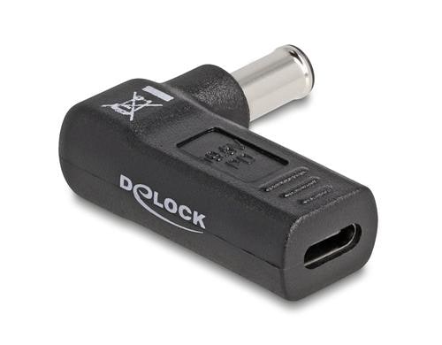 Delock USB-C zu Sony 6.0x4.3mm Adapter Buchse zu Stecker 90, gewinkelt