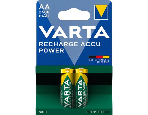 VARTA Akku AA Power 2400mAh, 2er Blister