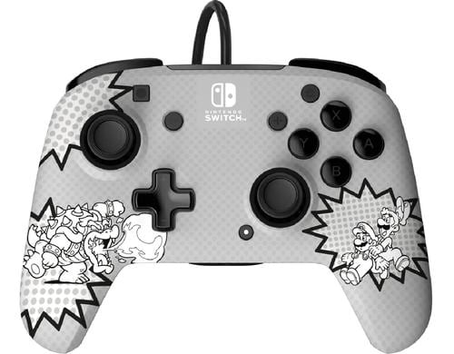 PDP Rematch Comic Mario, Switch Comic Mario Wired Controller