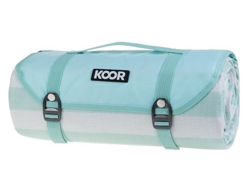 KOOR Picknickd. Stripes mint 200x300 cm 200x300cm, 100% Polyester