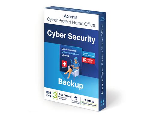 Cyber Protect Home Office Premium Box, Subscription, 1yr, 3 PC, 1TB