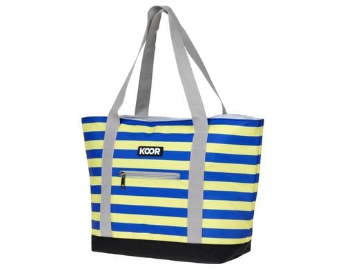 KOOR Khltasche S10 Stripes blau/gelb Volumen 10 Liter