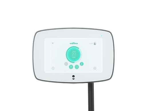 Wallbox Commander 2 22 kW weiss, Zhler 5m Kabel, Typ 2, BLE + WiFi + 4G, OCPP