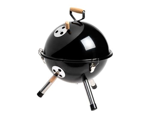 KRAFTER Mini-Holzkohlegrill schwarz Grillflche:  29.5cm