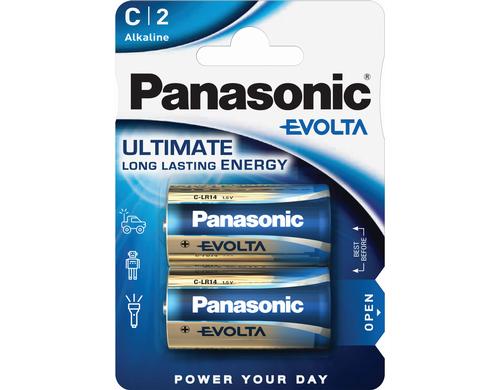 Panasonic Alkaline EVOLTA Type C 2 Stck 1,5 Volt, LR14