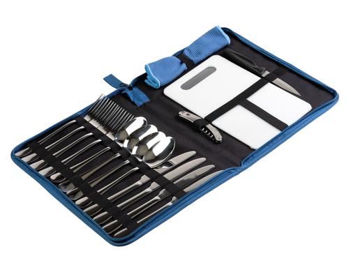 KOOR Besteckset blau 4 Personen, Edelstahl