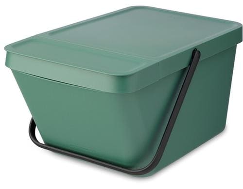 Brabantia Sort & Go Recyclingbehlter Inhalt 20 Liter, Fir Green