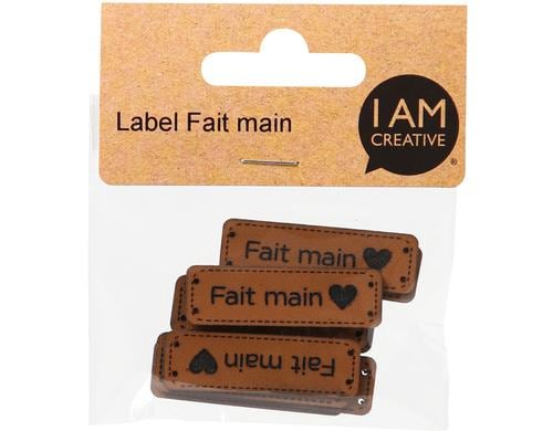 lalana Label Fait main 4.3x1.3 cm, 10 Stck