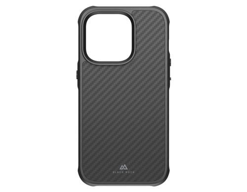 Black Rock Cover Robust Carbon fr Apple iPhone 14 Pro, Schwarz