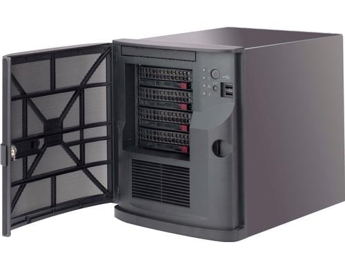 Supermicrro CSE-721TQ-350B2: Mini-Tower 4x 3.5 hot-swap SAS/SATA Bays, 1x 350W PSU