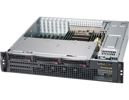 Supermicro CSE-825MBTQC-R802LPB: 2U Chassis 3x 3.5 hot-swap Bays, 2x 800W redun. PSU