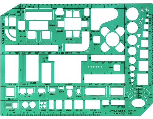 Linex Mbelschablone transparent grn