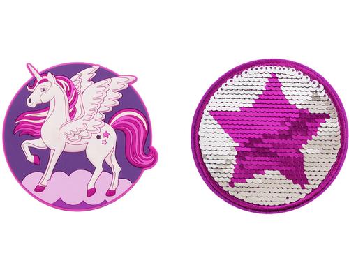 Schneiders Badgets Patches mit Klett 2 Stck, Pegasus + Star