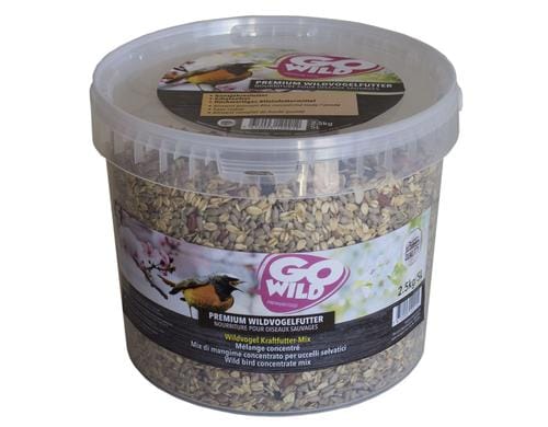 GoWild Wildvogel Kraftfutter-Mix 2.5Kg 5 Liter Kbel