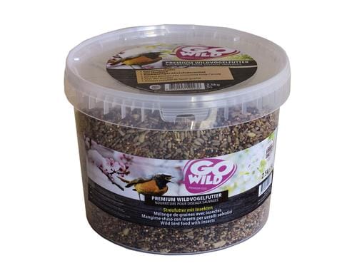 GoWild Wildvogelfutter Insekten 2.5kg 5 Liter Kbel