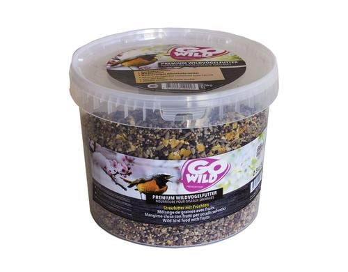 GoWild Wildvogelfutter Frchte 2.5kg 5 Liter Kbel