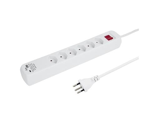 Steffen Steckdosenleiste POWER EASY 6xT13 1xUSB-A, 1xUSB-C Kabellnge 1.5m