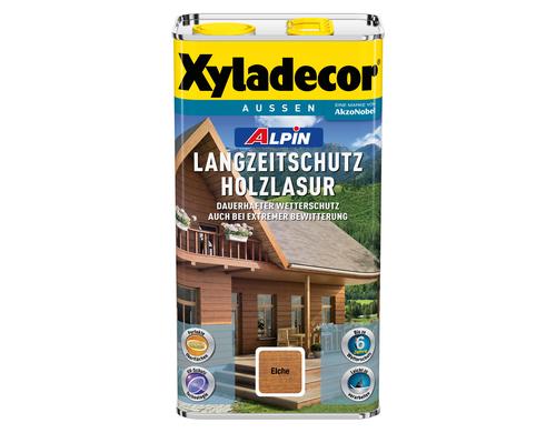 Xyladecor Alpin Langzeitschutz Holzlasur 5 L Eiche